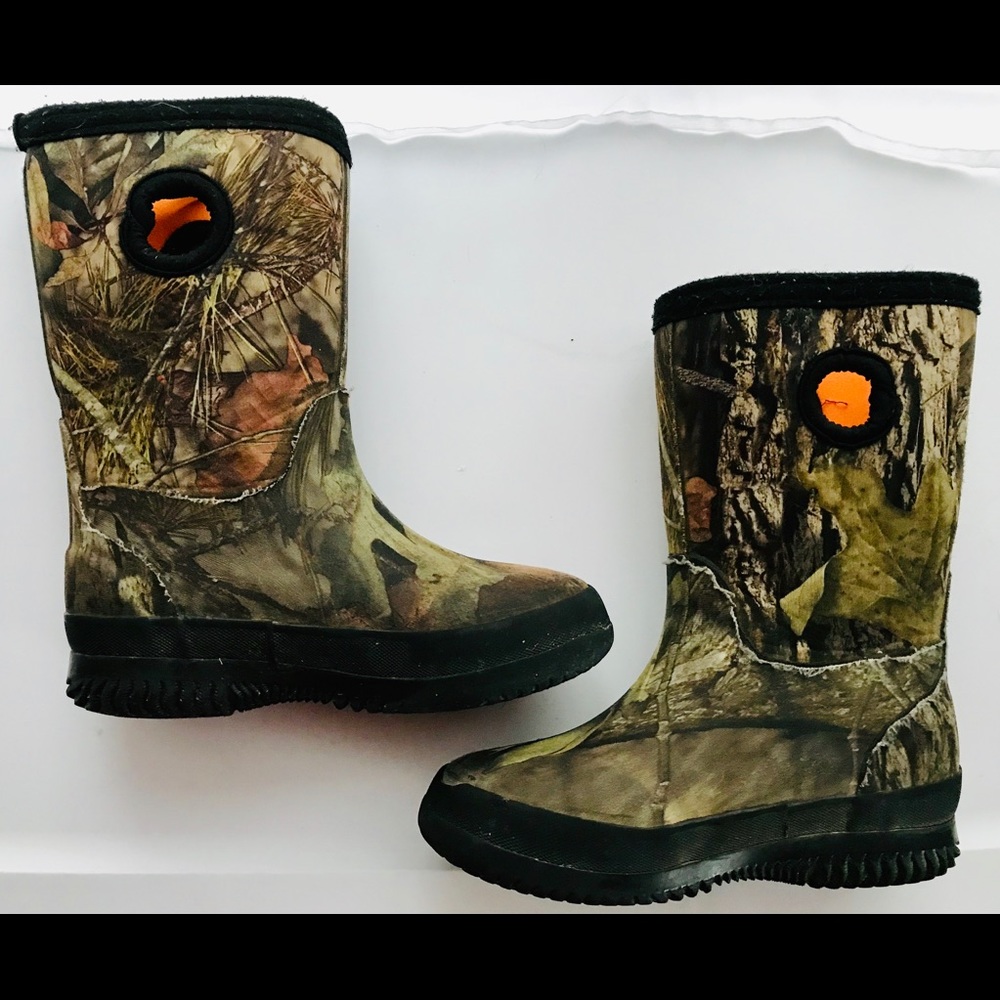 Mossy Oak Camo Boys Girls Neoprene Winter Boots 9